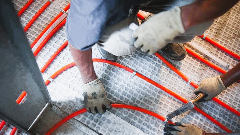 Tubes under the floor